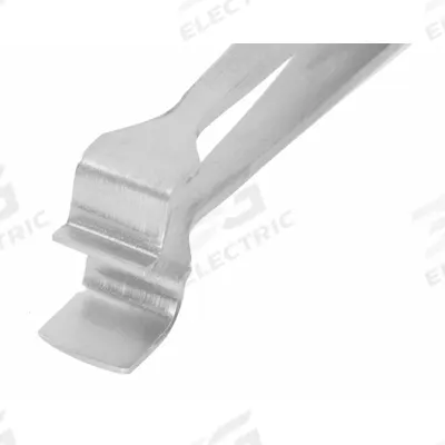EXCELTA Tweezers: Stainless Steel, Flat, Straight Tip - Wafer-Handling Tweezers