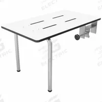 WINGITS Portable Tub Bench: Phenolic/Stainless Steel, 15 in Max. Seat Wd, 250 lb Wt Capacity (MPN WHPTB265150PW)