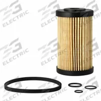 FLEETGUARD Automotive Fuel Filter: 3 1/8 in Overall Lg, 2 11/16 in Outside Dia, 11/16 in Inside Dia (MPN FF5877). Key specifications — Brand: FLEETGUARD; Compatible Vehicle Make: Chevrolet.