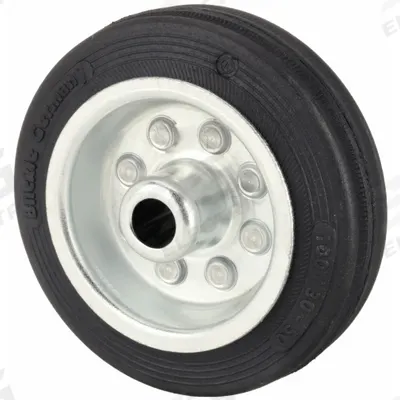 APPROVED VENDOR Flat-Free Wheel: 3 7/8 in Wheel Dia., 1 1/4 in Wheel Wd, Rubber - Flat-Free Solid Rubber Wheels