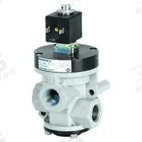 AVENTICS Solenoid Air Control Valve: Three-Way / Two-Position, Female 1/2 in NPT, Female 1/2 in NPT (MPN 8227A1NA41A00F1). Key specifications — attr1078830: Zinc Alloy; attr1078874: Spring Return; attr1078854: Normally Closed.