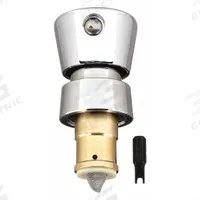 T&S BRASS Cartridge: For Metering Cartridge, Hot Push Button Series, Use with Hot Water, Brass (MPN 238AH). Key specifications — Compatible Series: Metering Cartridge, Hot Push Button; For Water Temperature: Hot; Compatible Brand: T&S Brass; Product Type: Cartridge; Material: Brass.