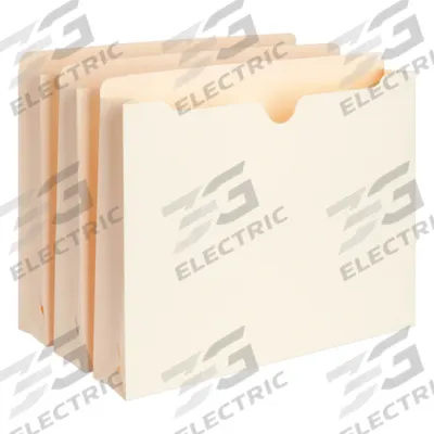 BUSINESS SOURCE File Pocket: 11 Pt Manila, 11 in Ht, 8 1/2 in Wd, Manila - File Jackets