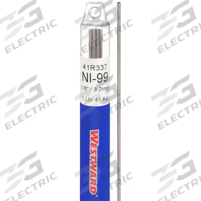 WESTWARD Welding Rod: Cast Iron, ERNi-CI, 1/8 in x 36 in - High-Nickel TIG Welding Rods