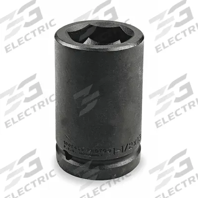 PROTO Automotive Socket: 1 in Drive Size, 1 1/2 in Socket Size, 6-Point, Deep - SAE Budd Wheel Impact Sockets