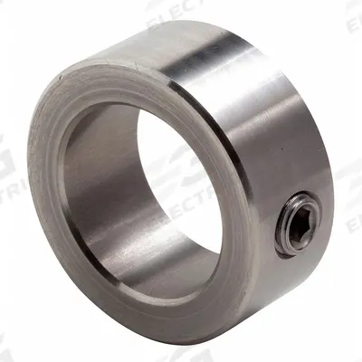 Dayton Shaft Collar: 1-Piece, Set Screw, 7/16 in Bore Dia, 7/8 in Collar Outside Dia - Stainless Steel Shaft Collars