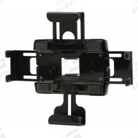 PEERLESS Universal Tablet Cradle: Surface, For 29 in Screens, Max. 5 lb, Fixed, 0° Swivel, Black (MPN PTM200). Key specifications — Manufacturer Part Number: PTM200; Finish: Powder Coated; Material: Steel; Mounting Location: Surface; Brand: PEERLESS; Color: Black.