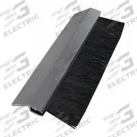 AMERICAN GARAGE DOOR SUPPLY Brush Seal: 45° Angle, Nylon, 1 in Brush Lg, 3 ft_5 ft Composite Widths (MPN BN4781-8). Key specifications — Brush Material: Nylon; Includes: Pre-Punched Slotted Holes in Holder; Width Type: Staggered; Brand: AMERICAN GARAGE DOOR SUPPLY.