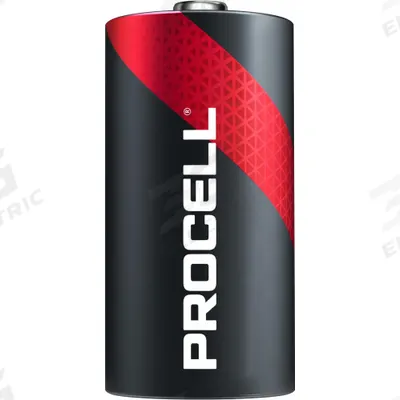 DURACELL PROCELL Battery: C, Everyday, Alkaline, 1.5V DC, Procell