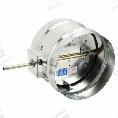 Dayton 6"dia GSteel Manual Control Dampr: For 6 in Dia, 14 in L, Steel - Round Manual Control Dampers