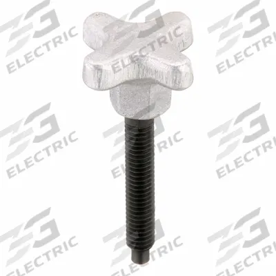 TE-CO Dog Point Hand Knob Screw: 5/16"-18 Thread, 1 3/4 in Thread Lg - Lobed-Head Dog-Point Hand Knob Screws