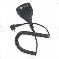 MOTOROLA Speaker Microphone: Fits Motorola, For DP1400 Series, 3.5 mm Jack, Push To Talk, IP54 (MPN PMMN4013A). Key specifications — Compatible Radio Series: DP1400; Color: Black; Radio Connector Type: M1; Brand: MOTOROLA; Manufacturer Part Number: PMMN4013A; Push To Talk: Yes.