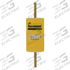 BUSSMANN Fuse: DFJ Series, Class J, Bolt-On Body, Fast-Acting, 350 A, 600 V AC, 450 V DC (MPN DFJ-350). Key specifications — Series: DFJ; Brand: BUSSMANN.