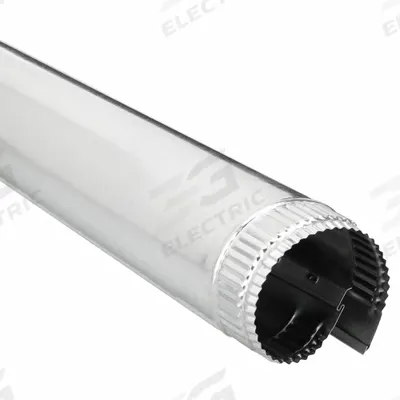 GREENSEAM Rigid Ducts: Steel, For 4 in Dia, 60 in Lg - Snap-Lock Pipe
