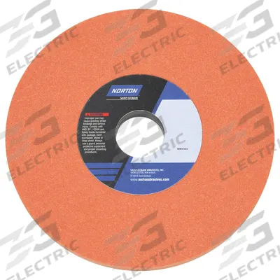 NORTON Straight Grinding Wheel: Type 1, 7" x 1/4" x 1 1/4", 38A150-MV - Grinding Wheels for Light-to-Moderate Grinding of Tool Steels