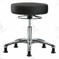 Stool: Vinyl, Ht Range 18 1/4 in to 23 1/4 in, 17 in Seat Wd, 17 in Seat Dp, 5 Glides, 0 Casters (MPN BR-VDHSO-CR-RG-8540). Key specifications — Brand: APPROVED VENDOR; Foot Support: No; Base Material: Aluminum; ESD-Safe: Not ESD Safe; Number of Casters: 0.