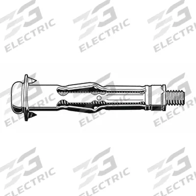APPROVED VENDOR Wall Anchor: 1/4 in Dia, 3 3/4 in Overall Lg, Steel, Plain, Steel, Plain - Removable Sleeve Anchors