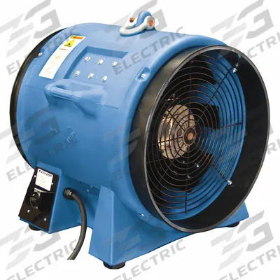 AMERIC Confined Space Fan: 440 V AC, 20 1/2 in Duct Dia, 5 hp Horsepower - Axial Fans & Blowers