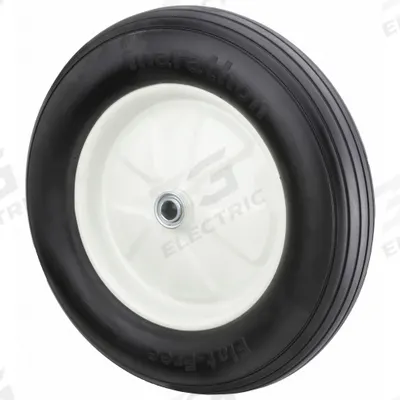 APPROVED VENDOR Flat-Free Wheel: 15 1/2 in Wheel Dia., 4 in Wheel Wd, Polyurethane, 3 in Hub Lg - Flat-Free Polyurethane Foam Wheels