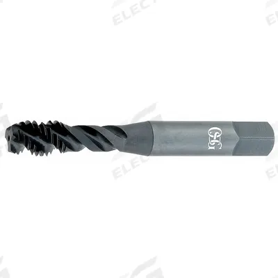 OSG Spiral Flute Tap: #4-40 UNC, H4 / 2B-3B, 3 Flute - General Purpose Spiral-Flute Taps