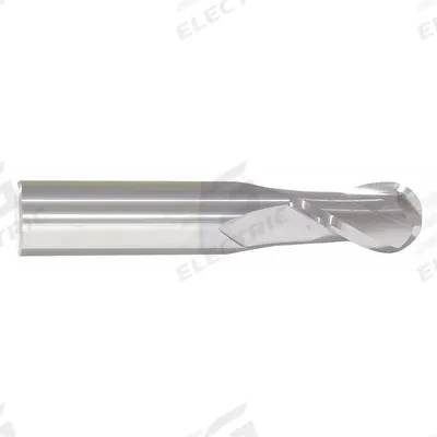 APPROVED VENDOR Ball End Mill: Carbide, TiCN Coated, 2 Flute, 11/64" Mill Dia, 9/16" LOC - General Purpose Carbide Ball End Mills
