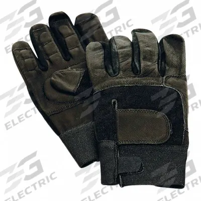 ABILITY ONE Mechanics Gloves: Mechanics Glove, Full Finger, Synthetic Leather, Padded Palm