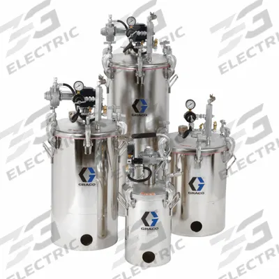 GRACO HIGH PRESSURE TANK: 2 gal Capacity, 100 psi Op Pressure - Max - Paint Pressure Tanks