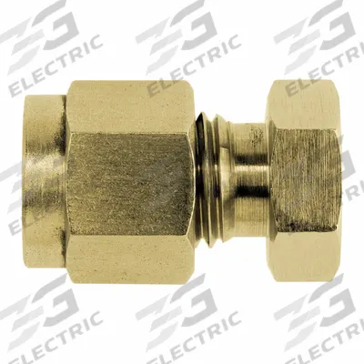 BRENNAN INDUSTRIES Compression Fitting Cap: 5/8 in OD Size, Tube - Clean & Bagged Double-Ferrule Brass Compression Fittings