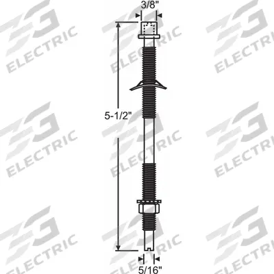APPROVED VENDOR Pivot Pin: 5 1/2 in Lg, 1 1/32 in Wd - Hanging Door Pivots