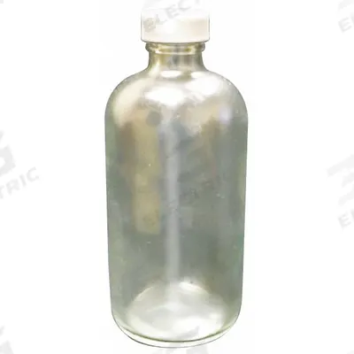 APPROVED VENDOR Sampling Bottle: 250 mL, Colorless, 45-400 mm, Polypropylene, 24, PTFE - Clear Narrow Mouth Round Glass Lab Bottles
