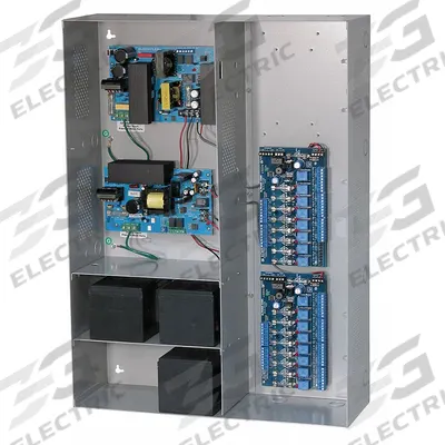 ALTRONIX Power Supply 8Fuse/12Dc, 8Fuse/24Dc 19A Max: Power Supply - Power Supply Boards with Enclosures
