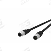 Sensor Cable: M12 Female Straight X M12 Female Straight, 8 Pins, Black, PUR, 5 m Cable Lg (MPN 142MEA11050). Key specifications — Cable Jacket Color: Black; End 1 Gender: Female; End 1 Mounting Orientation: Straight; End 2 Gender: Female; End 2 Mounting Orientation: Straight; End 2 Connection Type: M12; IP Rating: IP6X; Brand: METZ CONNECT.