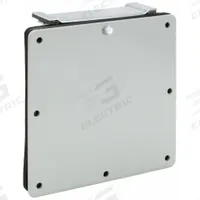 Wireway Closure Plate: 6 in Wd, 6 in Ht, 7 5/8 in Lg, Steel (MPN F66LP). Key specifications — Brand: HOFFMAN; With Knockouts: No.