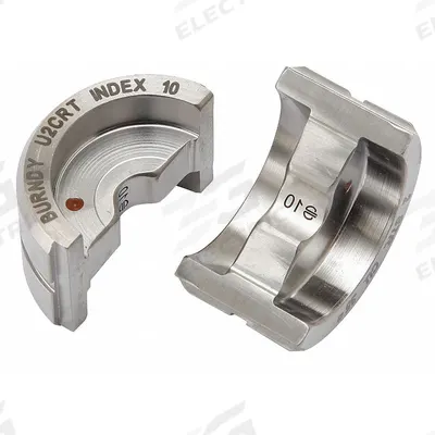 BURNDY Upper and Lower Crimping Die: 2 AWG Copper Lug, YA/YS, 1 Sizes - Burndy Replacement Crimping Dies
