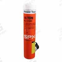 POWER TEAM Hydraulic Cylinder: Single Acting, 15 ton Nominal Capacity, 8 in Nominal Stroke Lg, Steel (MPN C158C). Key specifications — attr98927: POWER TEAM.