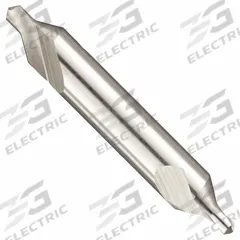 KEO Center Drill: Radius Type, #3, 60°, 2 in Overall Lg, TiN Coated High Speed Steel (MPN 906-000-093). Key specifications — attr1301185: KEO; attr1301198: Double End.