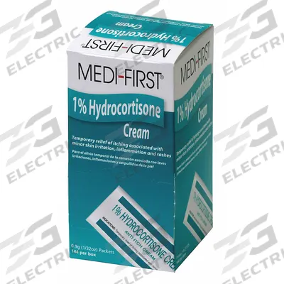 APPROVED VENDOR Topical Anti-Itch: Hydrocortisone Acetate, Cream, Packets, 0.032 oz Size - Anti-Itch Creams & Gels