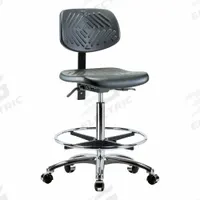 Ergonomic Chair: Polyurethane, Armless, Ht Range 24 1/2 in to 34 3/4 in, 16 in Seat Wd, 5 Casters (MPN BR-PHBCH-CR-T0-A0-CF-CC-BLK). Key specifications — Foot Support: Yes; Back Tilt Backward: 13.5°; Back Tilt Forward: 10.5°; Base Material: Aluminum; Brand: APPROVED VENDOR; Product Type: Ergonomic Chair; ESD-Safe: Not ESD Safe.