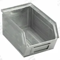 SSI SCHAEFER Stacking Bin: 6 in x 9 1/2 in x 4 3/4 in, Silver, Label Holder Not Included, Stackable (MPN 147.090605GV1). Key specifications — Electrostatic Discharge: Not Electrostatic Discharge Conductive; Brand: SSI SCHAEFER; % Recycled Content: 0%.