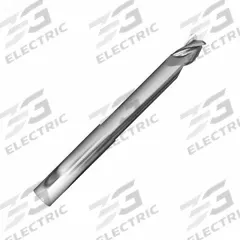 APPROVED VENDOR Square End Mill: Carbide, 3 Flute, 1/4" Mill Dia, 3/8" LOC, 2-1/2" OAL (MPN 315379)