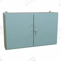 HAMMOND Electrical Enclosure: Steel, 30 in x 48 in x 10 in, NEMA 12, w/Panel, Solid Cover, Hinged (MPN 1422RW10). Key specifications — Brand: HAMMOND; Closure Method: Handle; Knockouts: Not Included.