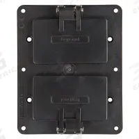 LEGRAND Weatherproof Cover: Portable Outlet Box Cover, GFCI Receptacles, 2 Gangs, 3R, Black (MPN 3251WBK). Key specifications — Color: Black; Brand: LEGRAND.