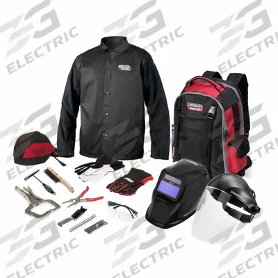 LINCOLN ELECTRIC Welding Helmet Kit: Auto-Darkening, 4 Arc Sensors, W7-W13, 7 sq in, Digital - Auto-Darkening Welding Helmets - Solid Color