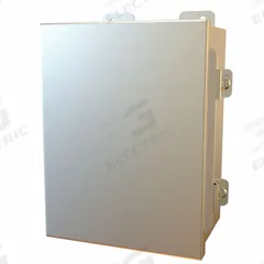 HAMMOND Electrical Enclosure: Stainless Steel, 8 in x 6 in x 4 in, NEMA 12/13/3R/4/4X, w/Panel, IP66 (MPN 1414N4PHSSG4). Key specifications — Brand: HAMMOND; Closure Method: Clamps; Enclosure Material: Stainless Steel; Includes Inner Panel: with Inner Panel Included.