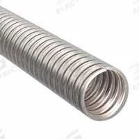Flexible Metal Conduit - Corrosion Resistance: 1/2 in Trade Size, 25 ft Overall Lg, Stainless Steel (MPN S60500CTFX). Key specifications — Brand: CALBRITE.