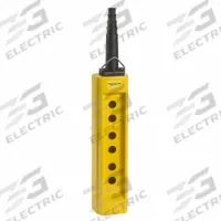 SCHNEIDER ELECTRIC Pendant Enclosure: 6 Holes, 22 mm Operator Size, Rubber Sleeve Cable Entry Type (MPN XACB06). Key specifications — Cable Entry Type: Rubber Sleeve; Enclosure Material: Plastic; Brand: SCHNEIDER; Number of Columns: 1.