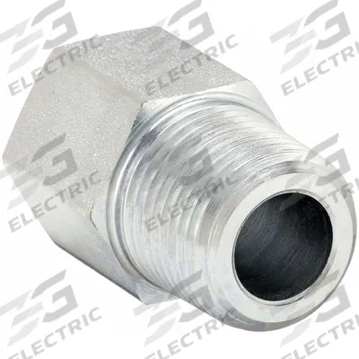 PARKER Metal Pipe Straight: Straight, Steel, 1/4 in x 1/4 in - Hydraulic Threaded Extreme-Pressure Pipe Fittings