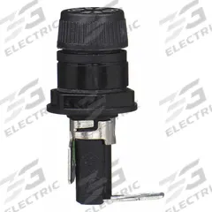 BUSSMANN Panel Mount Fuse Holder: For Fuse Size 1/4 in x 1 1/4 in, 1 Pole, 20 A Max, 250 V AC (MPN HTB-48I-R). Key specifications — Fuse Holder Termination Type: Right Angle 1/4 in Quick Connect; Fuse Holder Cap Style: Screw Knob; Brand: BUSSMANN; Fits Fuse Class or Type: Glass and Ceramic.