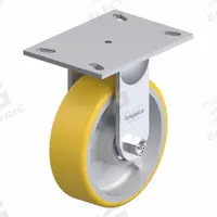 APPROVED VENDOR Plate Caster: Rigid, No Brake, Polyurethane, 4 in Wheel Dia, 2 in Wheel Wd, Slot (MPN P21R-UY040K-16). Key specifications — Wheel Bearing Type: Ball; Brand: APPROVED VENDOR; Caster Type: Rigid.