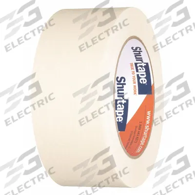 SHURTAPE Masking Tape: CP 105, Tan, 1 7/8 in Roll Wd, 60 1/8 yd Overall Roll Lg - General Purpose Masking Tape